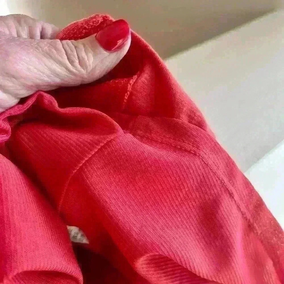 BANANA REPUBLIC FACTORY- lined red/orange skirt. Size Large - Picture 4 of 8